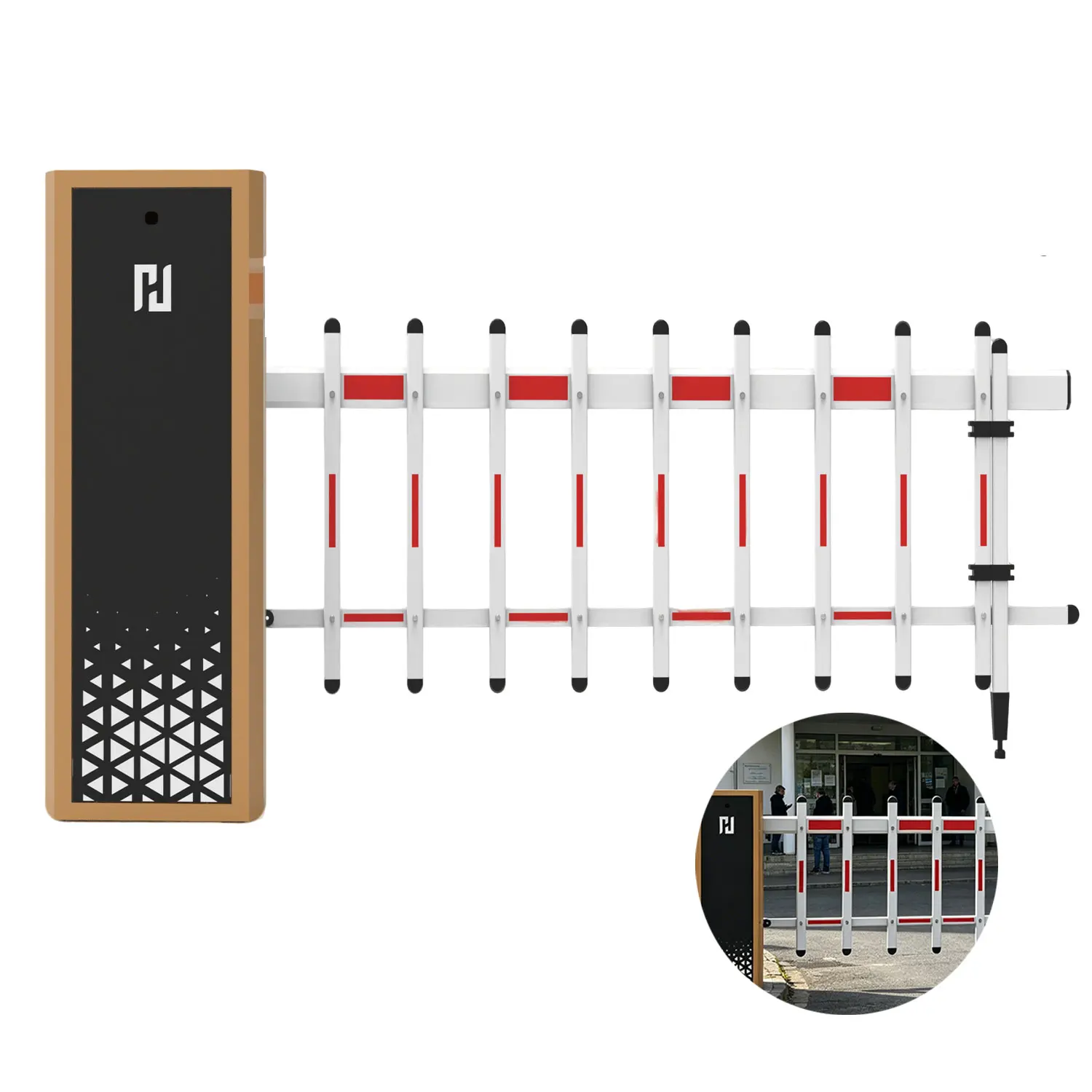 High-Traffic Industrial Parking Fence Barrier for Toll Road Entrance Management