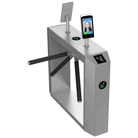 IP68 Waterproof Tripod Turnstile NFC QR Code Access Control Tahan Air Ekstrem